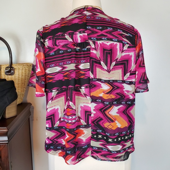 Nue Options Dopamine Sheer Shrug Cardigan With Top Hook & Eye Closure Size LP - Picture 5 of 7